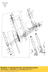 Qui puoi ordinare tubo, interno, lh da Triumph , con numero parte T2043652: