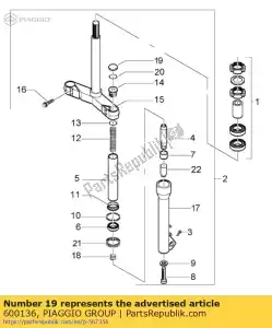 Piaggio Group 600136 spina - Il fondo