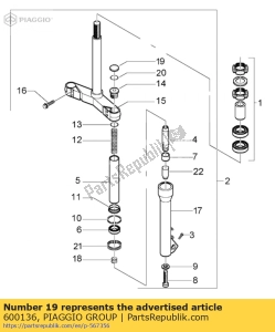 aprilia 600136 plug - Bottom side