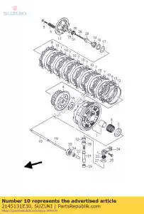 suzuki 2145131E30 piastra, frizione 1 # - Il fondo