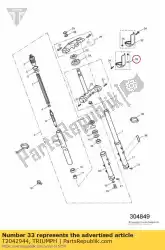 Tutaj możesz zamówić widelec z os? On? Od Triumph , z numerem części T2042944: