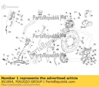 851894, Piaggio Group, pompa freno posteriore aprilia  mana na zd4rc000, zd4rca00, zd4rc001, zd4rcc00 zd4rcb00, zd4rcc01, zd4rce00 850 2007 2008 2009 2010 2011 2016, Nuovo