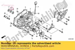 Here you can order the washer, plain from Honda, with part number 90403KRNA40: