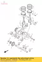 901051200500, Yamaha, boulon, à base de rondelle yamaha  fjr mt vmx xt xv xvz xvztf 1200 1300 1670 1700 1900 1999 2000 2001 2002 2003 2004 2005 2006 2007 2008 2009 2010 2011 2012 2013 2014 2015 2016 2017 2018 2019 2020 2021, Nouveau