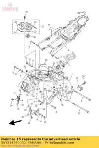 yamaha 5VY214240000 bossage, support moteur - La partie au fond