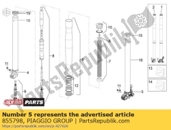 Aprilia 855798, Manica cpl., OEM: Aprilia 855798