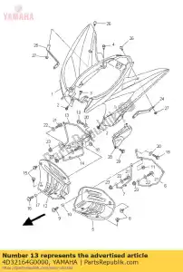 yamaha 4D32164G0000 stay 2 - Bottom side