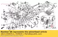 38211SNAA11, Honda, fusible, bloc (30a) honda gl goldwing  bagger f6 b gold wing deluxe abs 8a a gl1800a gl1800 airbag gl1800b 1800 , Nouveau