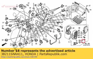 Honda 38211SNAA11 fusible, bloc (30a) - La partie au fond