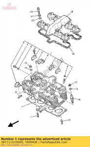 Yamaha 36Y111010000 cylinder head assy - Bottom side