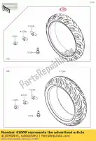 410090805, Kawasaki, 01 tire,fr,120/70zr17 58w,t30fz kawasaki klz1000 versys 1000 se s , New