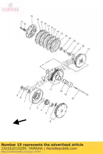 yamaha 2JG163510200 plate, pressure 1 - Bottom side