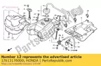 17613176000, Honda, cuscino, serbatoio carburante rr. honda xlr  r xlr125r trx350fe fourtrax rancher 4x4 es 125 350 , Nuovo