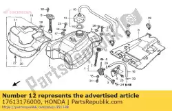 Aquí puede pedir cojín, tanque de combustible rr. De Honda , con el número de pieza 17613176000: