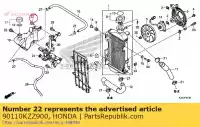 90110KZZ900, Honda, bolt, flange, 6mm honda crf  r l x m crf250l crf250m crf250la crf250rla 250 , New