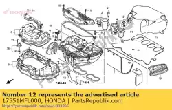 Here you can order the tube, engine breather from Honda, with part number 17551MFL000: