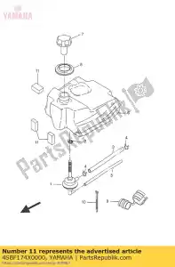 yamaha 4SBF174X0000 damper - Bottom side