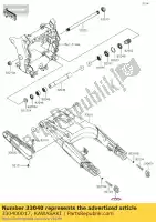 330400017, Kawasaki, Regolatore catena, lh kawasaki zzr  b z c zx10r ninja d e f performance sport a zx1400 abs h j zzr1400 z1000 zx14r brembo ohlins 1400 1000 , Nuovo