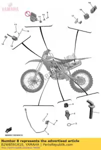 yamaha B2W8591A10 unidade de controle do motor - Lado inferior