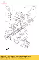 52SF614300P1, Yamaha, tapa, mano superior yamaha hw 125 2012, Nuevo