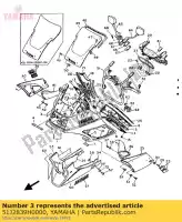 51J2839H0000, Yamaha, emblemat 1 yamaha fj 1200, Nowy