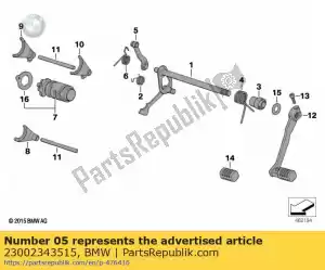 bmw 23002343515 lever - Bottom side