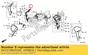 honda 64321MKJD00 lijkwade - Onderkant