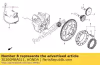 30300MBA611, Honda, zespó? gen. impulsu honda vt xl 650 750 1997 1998 1999 2000 2001 2002 2003 2004 2005 2006, Nowy