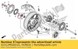 Aquí puede pedir collar, rr. Lado del freno de Honda , con el número de pieza 42312MGSD10: