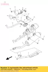 Qui puoi ordinare gruppo tubo di scarico 1 da Yamaha , con numero parte 1SCE46100000: