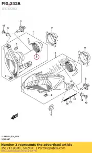 suzuki 3517131GM1 cord assy,r - Bottom side