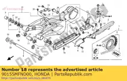 Here you can order the bolt, flange, 16x51 from Honda, with part number 90155MFND00:
