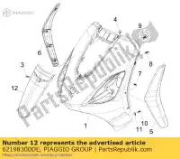 62198300DE, Piaggio Group, Os?ona kolumny kierownicy     , Nowy