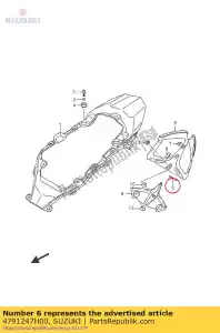 suzuki 4791247H00 poduszka, stela? c - Dół