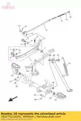 Ici, vous pouvez commander le repose-pieds 2 auprès de Yamaha , avec le numéro de pièce 1B2F74210000: