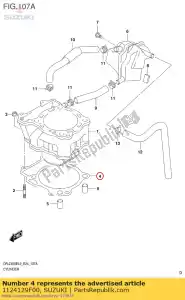 Suzuki 1124129F00 uszczelka, cylinder - Dół