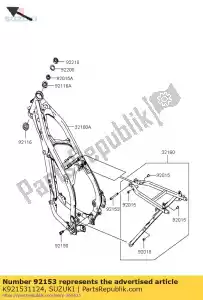 suzuki K921531124 bolt,socket,8x7 - Bottom side