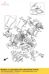 Aquí puede pedir emblema 1 de Yamaha , con el número de pieza 1WJ2839H0000: