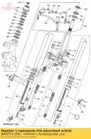 BW5F310200, Yamaha, conjunto de horquilla delantera (l yamaha lts125c lts125cj delight 125 , Nuevo