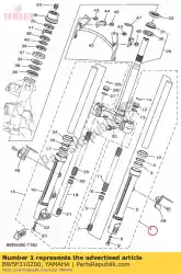 Aquí puede pedir conjunto de horquilla delantera (l de Yamaha , con el número de pieza BW5F310200: