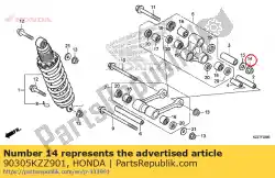 Qui puoi ordinare dado, u, 12mm da Honda , con numero parte 90305KZZ901: