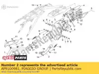 AP9100981, Piaggio Group, rear exhaust pipe aprilia  rxv sxv 450 2006, New