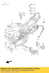 Here you can order the plate,eng mnt,1 from Suzuki, with part number 4191117E00: