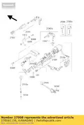 Here you can order the key-lock,blank from Kawasaki, with part number 270081138: