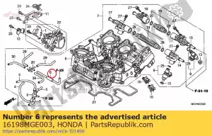 honda 16198MGE003 tube comp., 3,5x190 - La partie au fond