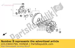 Aqui você pode pedir o conjunto de rolos, peso em Honda , com o número da peça 22123KRJ790: