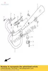 suzuki 1445938300 morsetto, marmitta - Il fondo