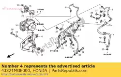 Here you can order the sub pipe comp. B, brake from Honda, with part number 43321MGE000: