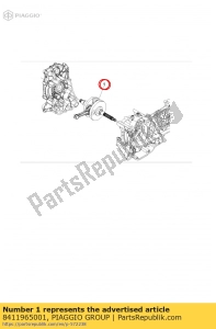 aprilia 8411965001 krukas cpl. - Onderkant