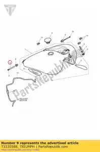 triumph T3330588 compressiebeperkende staaf - Onderkant